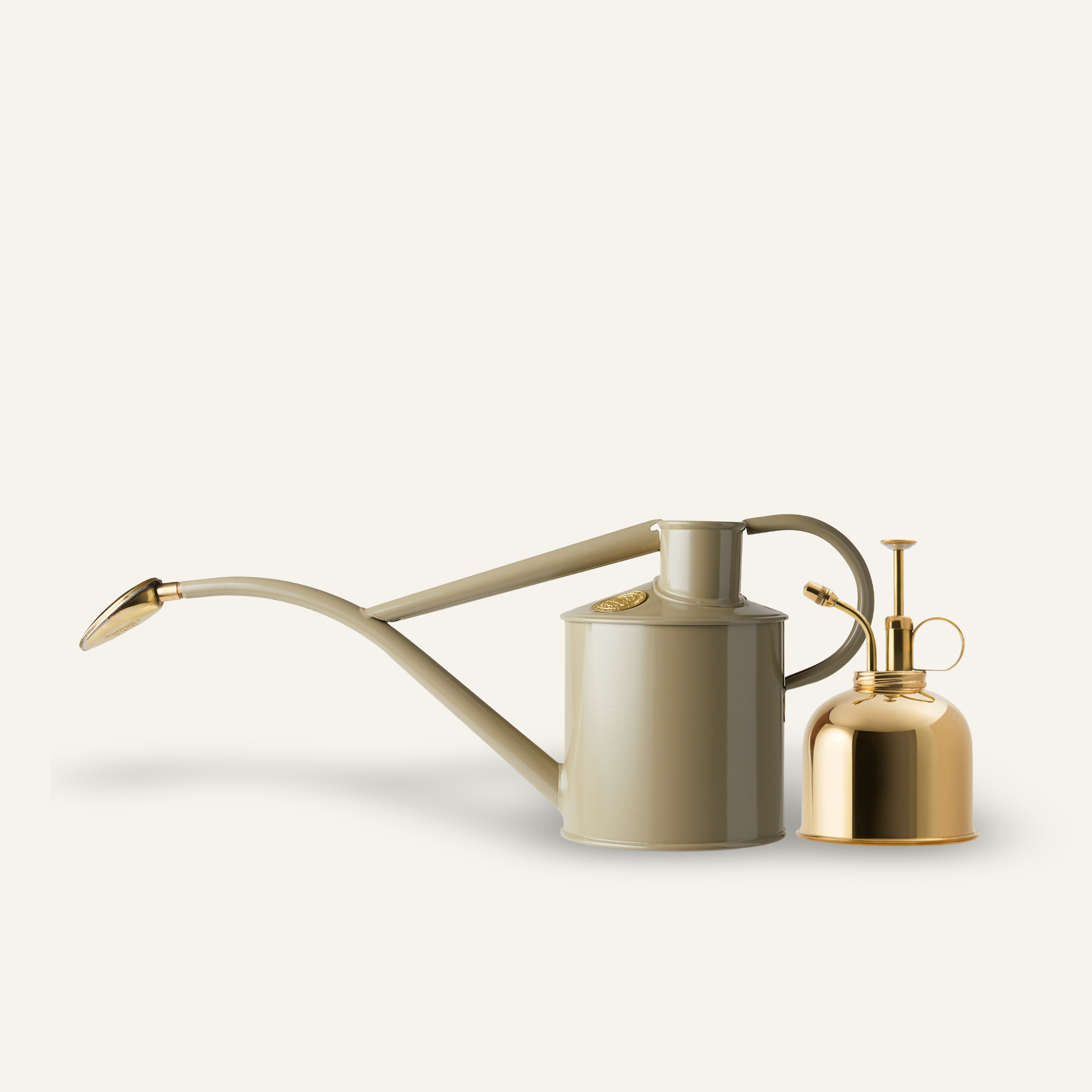 The Rowley Ripple - Houseplant Set - Lichen Green & Brass - Two Pint