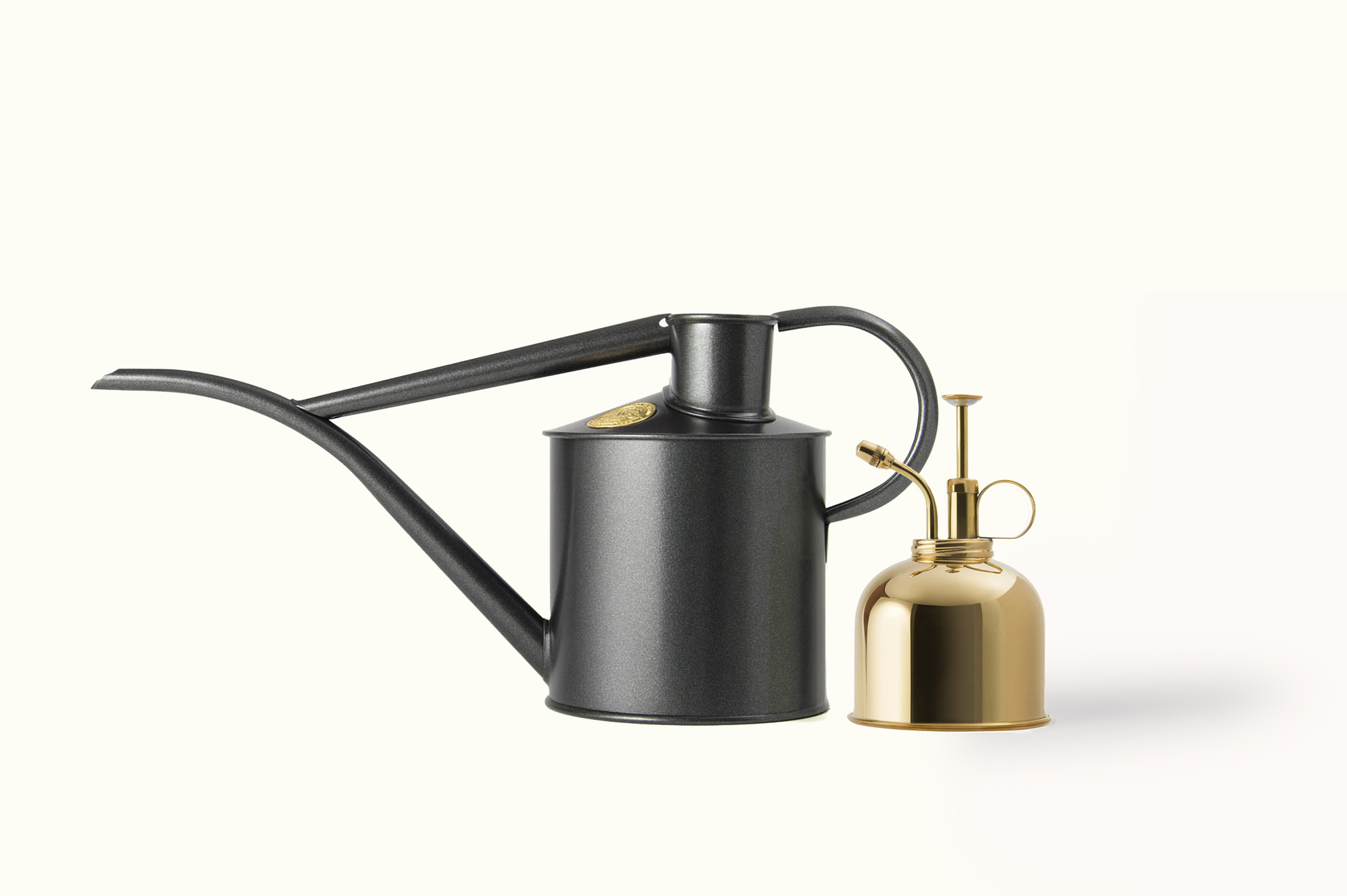 The Fazeley Flow - Houseplant Set - Graphite & Brass - Two Pint