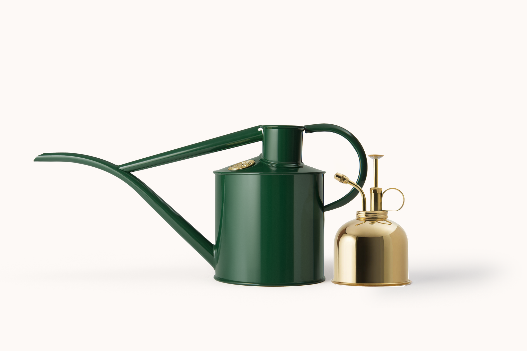 The Fazeley Flow - Houseplant Set - Green & Brass - Two Pint